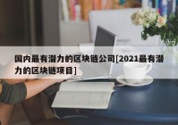 国内最有潜力的区块链公司[2021最有潜力的区块链项目]